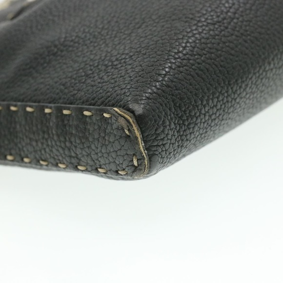 FENDI Shoulder Bag Leather Black Auth rd1013 - Picture 10 of 16